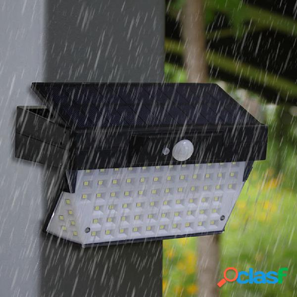 Solar Powered 78 LED PIR Sensor De Movimento À Prova D