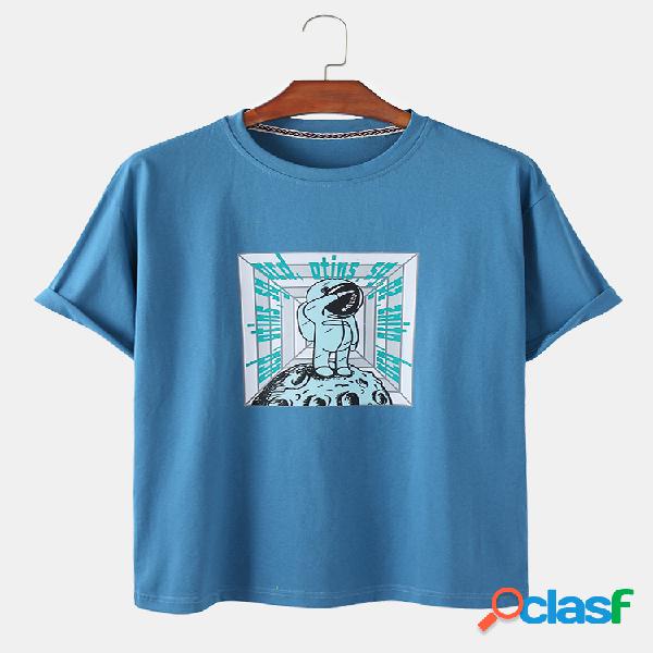 T-shirt leve da cópia dos desenhos animados Padrão do