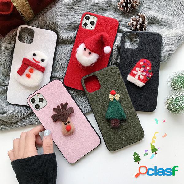 Telefone tridimensional de Natal Caso para Apple All