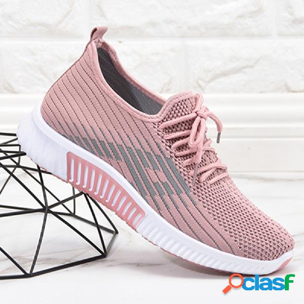 Women Casual Mesh Breathable Soft Slip Resistant Flat