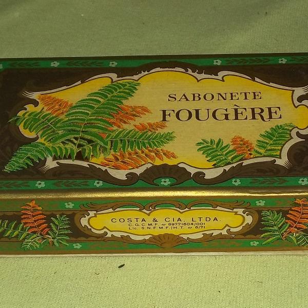 Caixa Antiga de Sabonete Fougère - Vazia