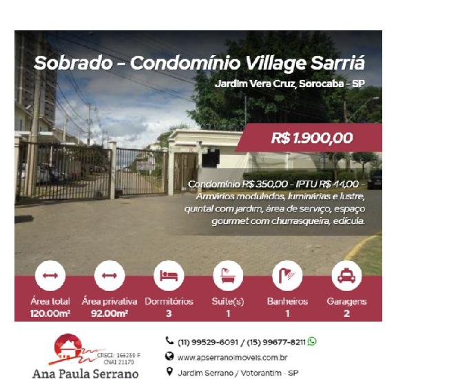 Casa em condomínio - Village Sarriá
