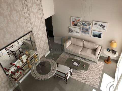 Lindo apartamento duplex totalmente mobiliado com 136 m² de