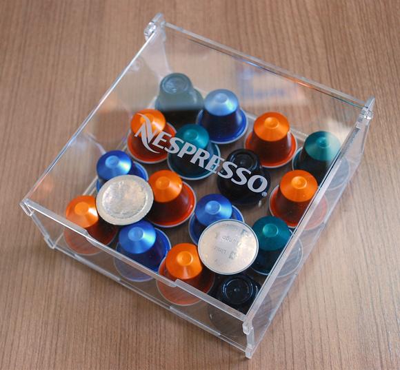 Porta Capsulas Nespresso - Cubo de Acrílico