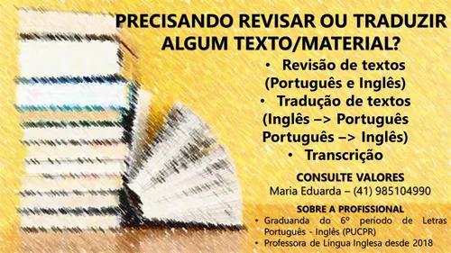 Revisão E Tradução De Textos/materiais