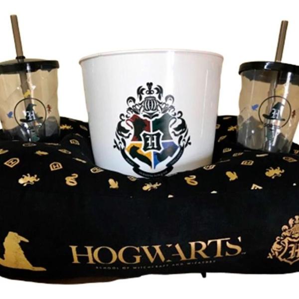 almofada para pipoca hogwarts harry potter oficial