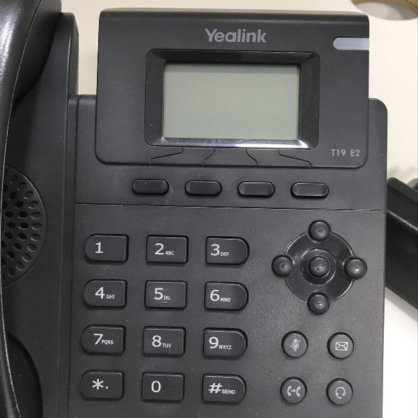 aparelho de telefone digital comercial yealink ip
