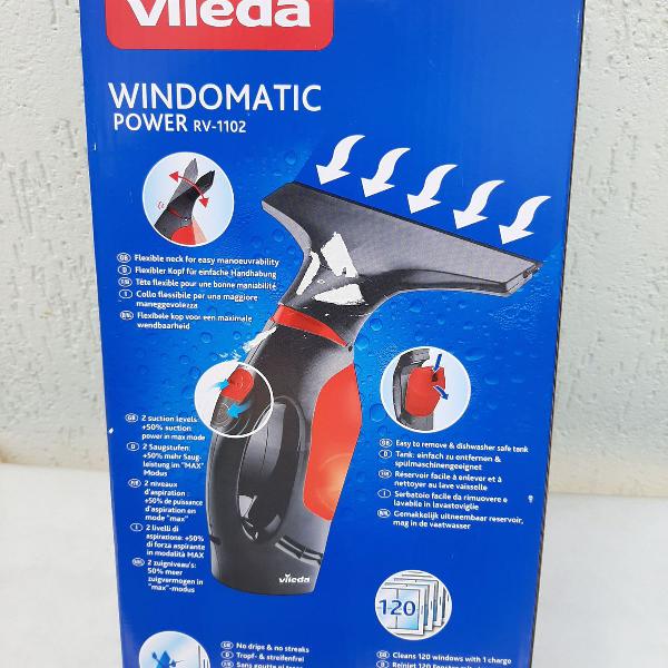 aspirador windomatic, para vidros espelhos e pisos. vileda.