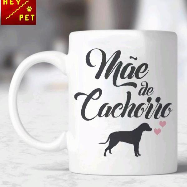 caneca de porcelana mãe de cachorro