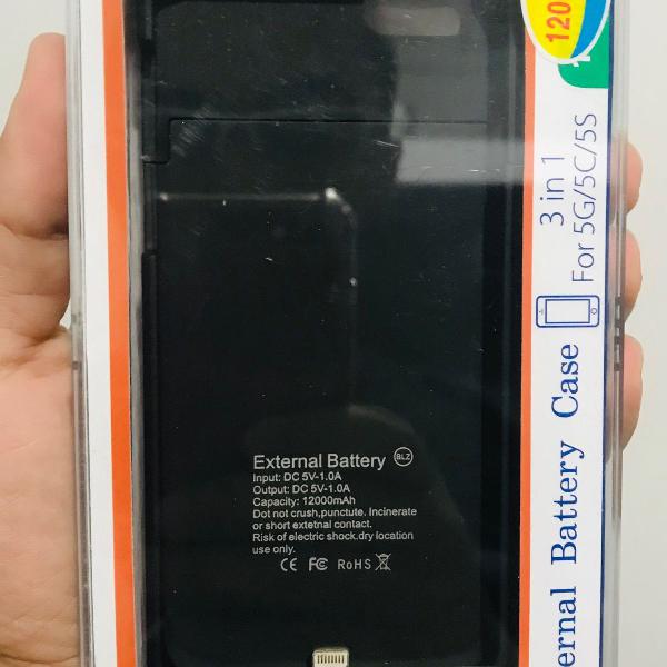 capa carregadora powerbank iphone 5c 5s