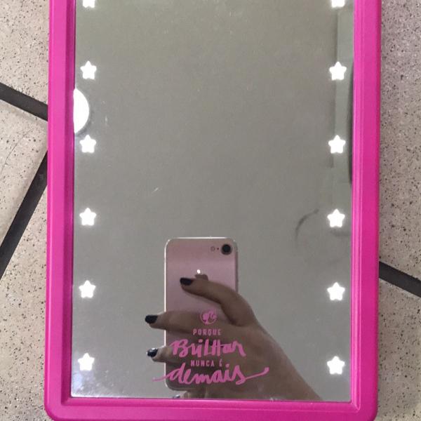 espelho com leds de estrelinhas da barbie