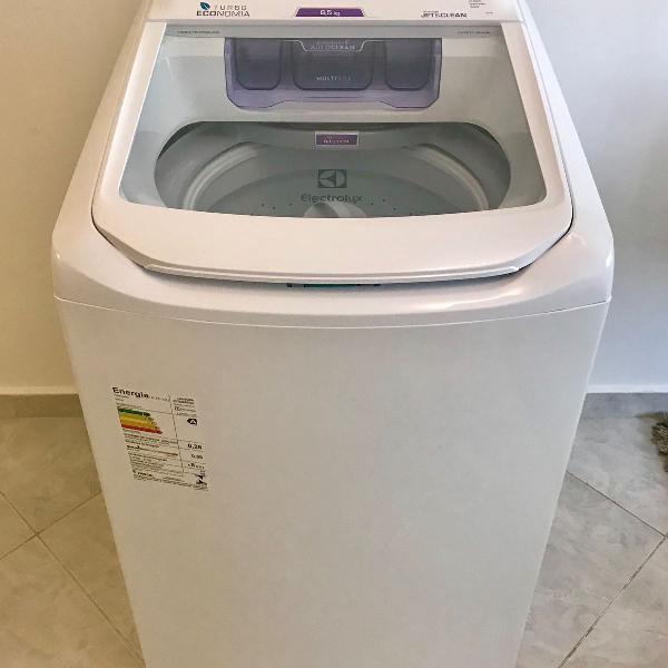 lavadora de roupas semi nova electrolux 8,5kg lac09 - branca