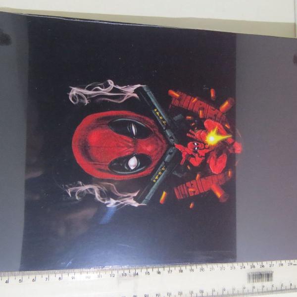 placa decorativa deadpool