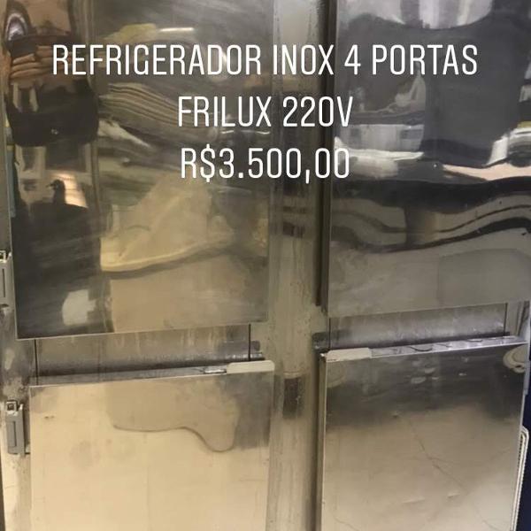 refrigerador inox 4 portas frilux