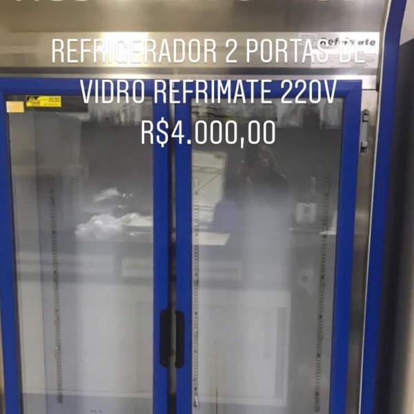 refrigerador refrimate 2portas de vidro