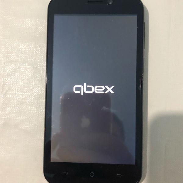 smartphone qbex preto texturizado