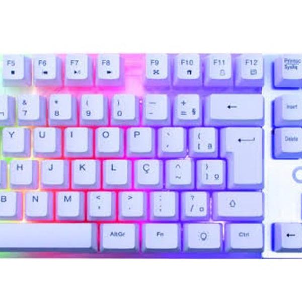 teclado retroiluminado arco íris holográfico oex prismatic