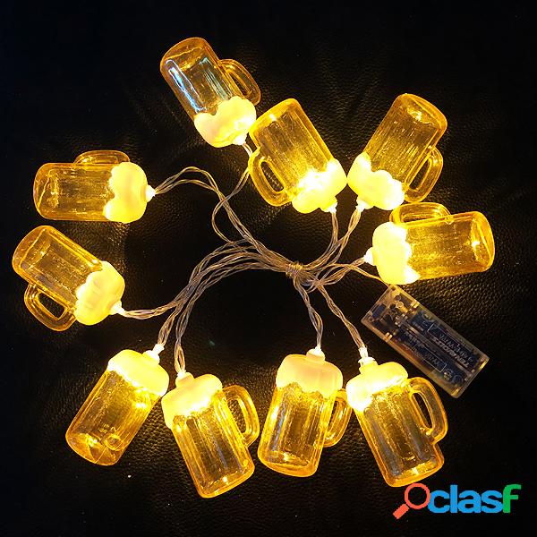10 LED Festival Corda Lanterna Pendurado Lâmpada Do Pátio