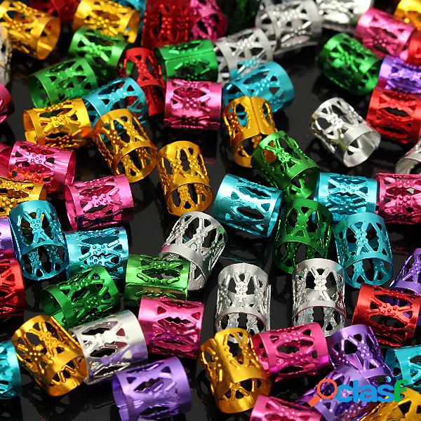 100Pcs 8mm Colorido Dreadlock Bracing Hair Braid ajustável