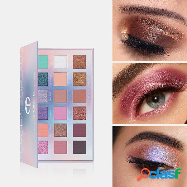 18 cores Northern Lights Paleta da sombra brilhando Brilho