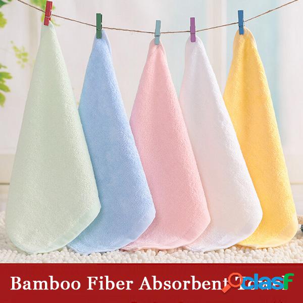 25 * 25cm Bamboo Fiber Antibacterial Handkerchief Absorvente