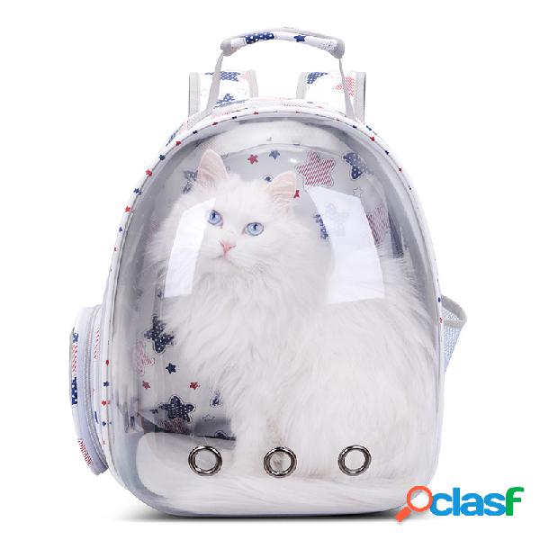 3 Cores Respirável Transparente Pet Mochila De Viagem