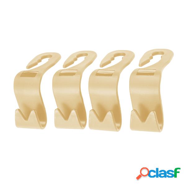 4pcs Assento de carro Back Hook Headrest Storage Hanger Bag
