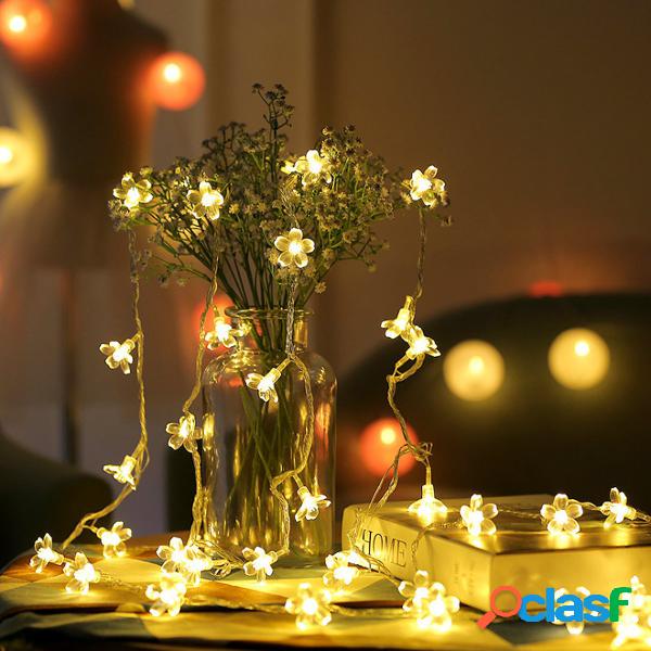 A corda feericamente decorativa da flor da flor 80LED