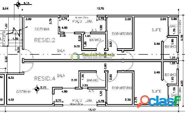 Apartamento sem condomínio 48m² (Vila Cecilia Maria)