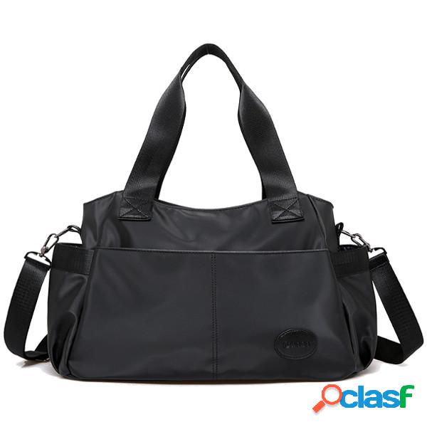 Bolsa Transversal de Nylon Capacidade Grande Para Viagem