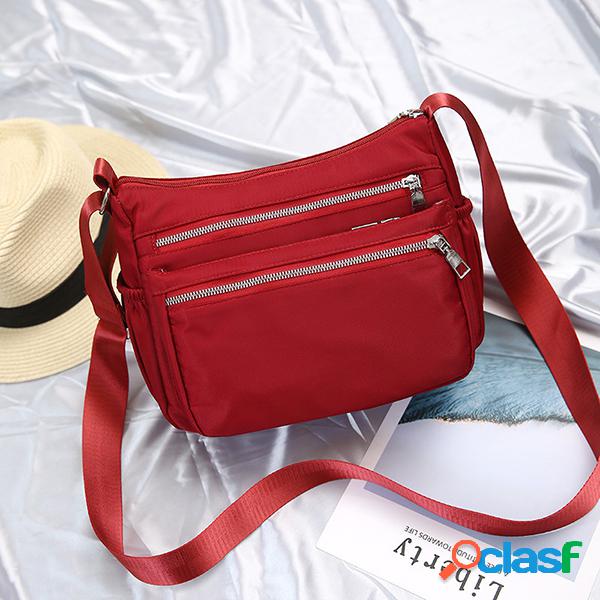 Bolsa a Tiracolo de Nylon Leve Casual de Viagem Impermeável