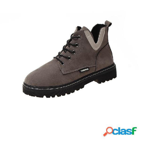 Botas Martin respiráveis estilo britânico para mulheres
