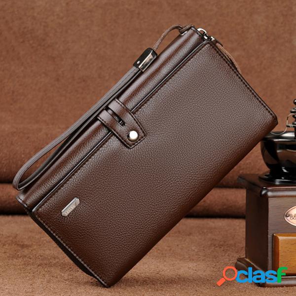 Business Long Zipper Multi-card Carteira de grande