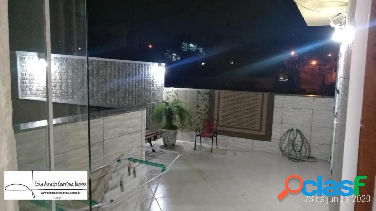 COBERTURA S/ CONDOMÍNIO 90M² - 2 DORMS - VL. HELENA -