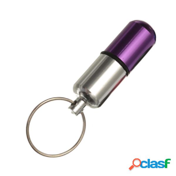 Caixa de alumínio impermeável Keychain do comprimido