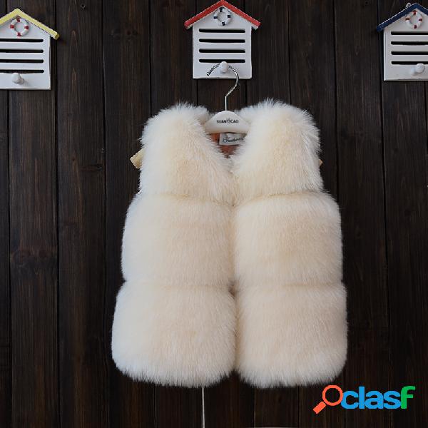 Coletes de inverno do colete das crianças das meninas dos