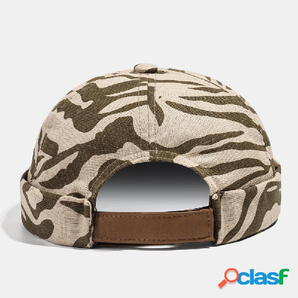 Cáqui Caveira Cap Algodão Diversos padrões Cap ajustável