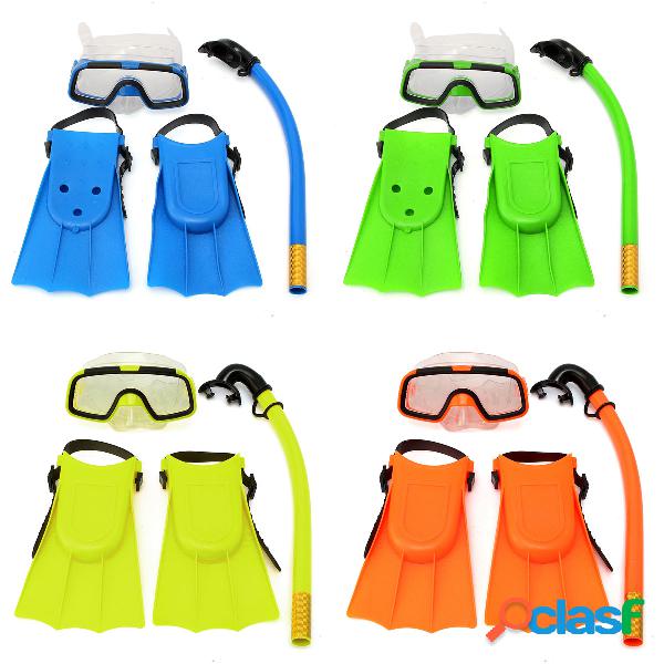 Crianças Júnior Conjunto Snorkeling Snorkel Máscara