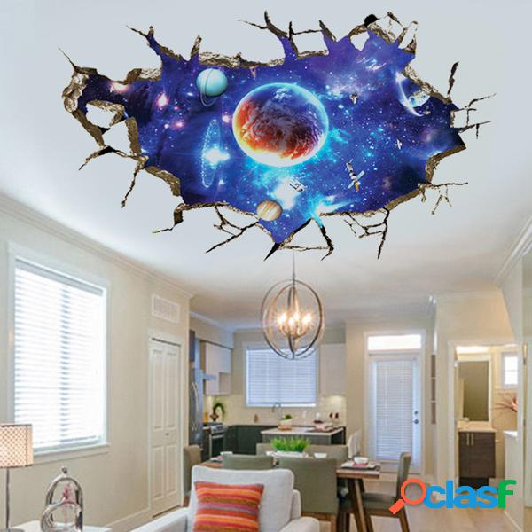 Espaço exterior amovível 3D Planet Wall Stickers