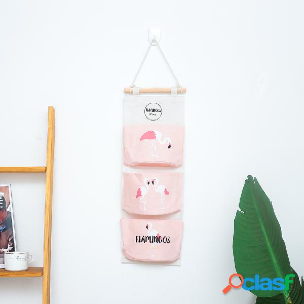 Flamingo Series Hanging Bolsa Home Banheiro Cozinha