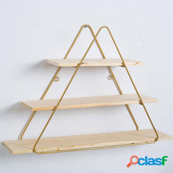 Geométrica Cesta De Ferro Rack de Montagem Na Parede Rack