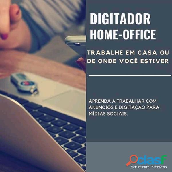Home Office Trabalhe em Casa Digitador Online