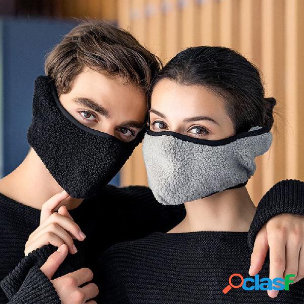 Homens Mulheres Inverno Quente Frio À Prova de Poeira