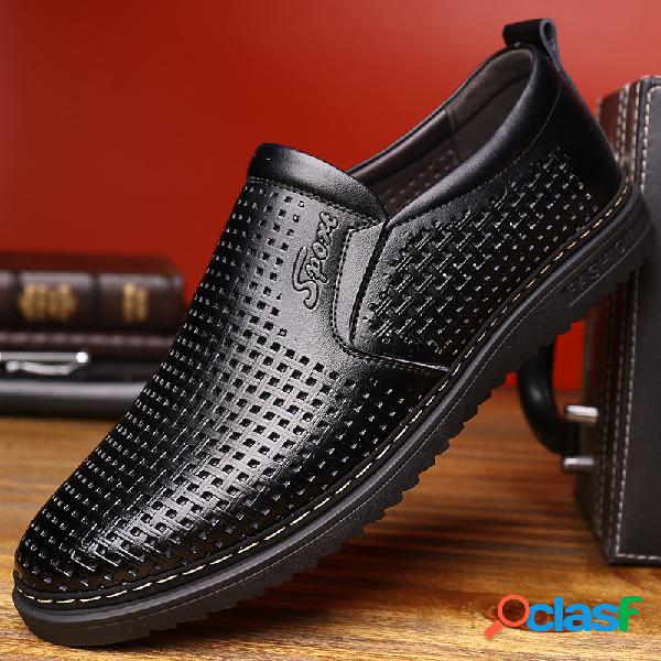 Homens Non Slip Hole respirável Slip On Casual sapatos de