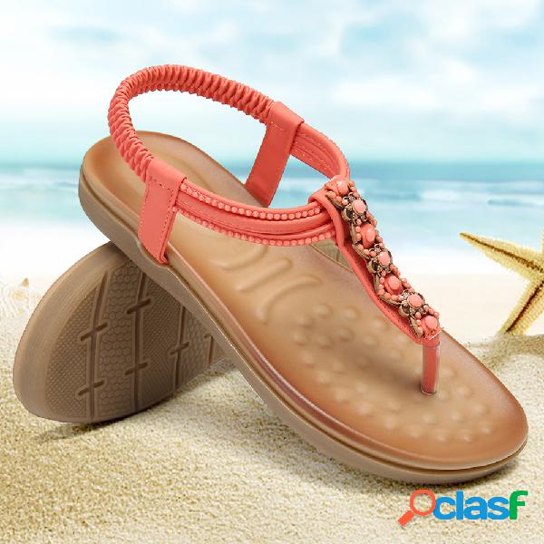 LOSTISY Decor Confortável Clipe Toe Elástico Praia