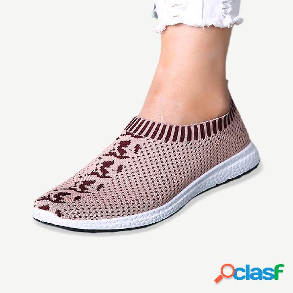 LOSTISY Mulheres Sapatos casuais ao ar livre Deslizamento de