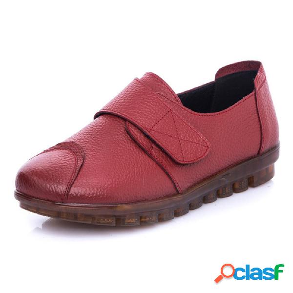 Mulheres Casuais Soft Sola Gancho Loop Flats Loafers