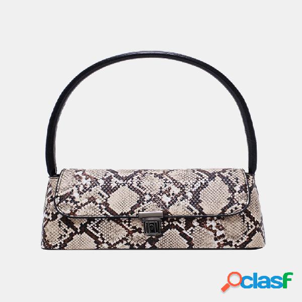 Mulheres cobra Padrão ombro Bolsa