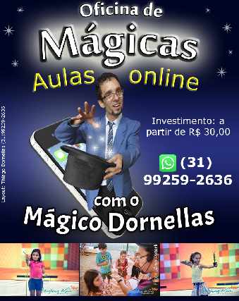 Oficina de mágicas - online