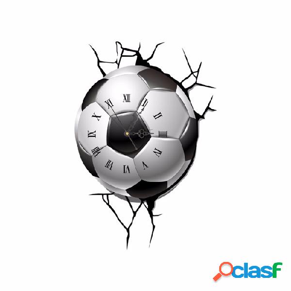 PAG STICKER 3D Wall Clock Soccer Decals Futebol Cracking